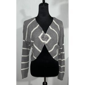 Derek Heart Women's Cropped Striped Sweater Size Small‎